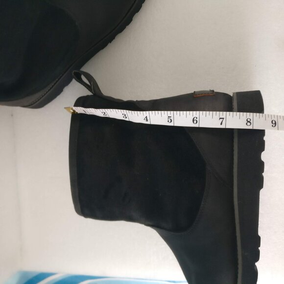 UGG Leather & Suede mouton Sheepskin Shearling Waterproof Snow Winter boot 13us - Picture 7 of 8